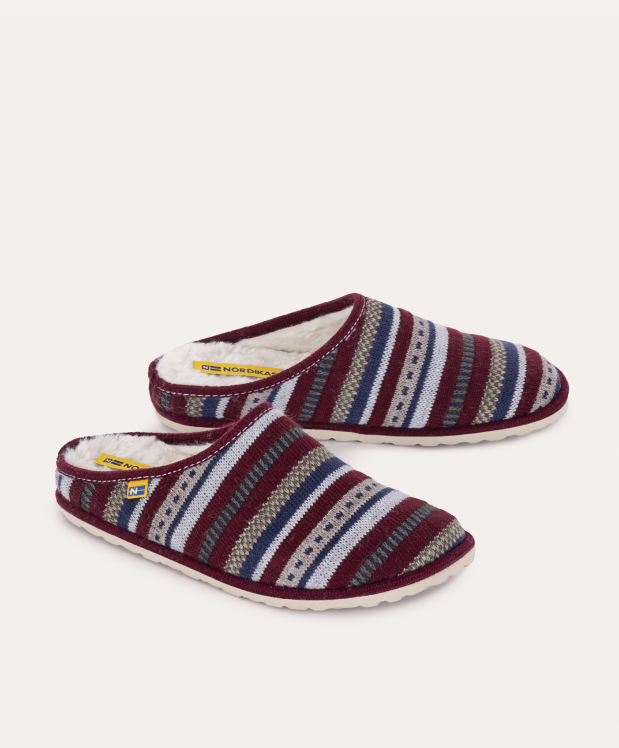 nordikas ZAPATILLAS DE CASA HOMBRE LAPONIA BURDEOS En línea