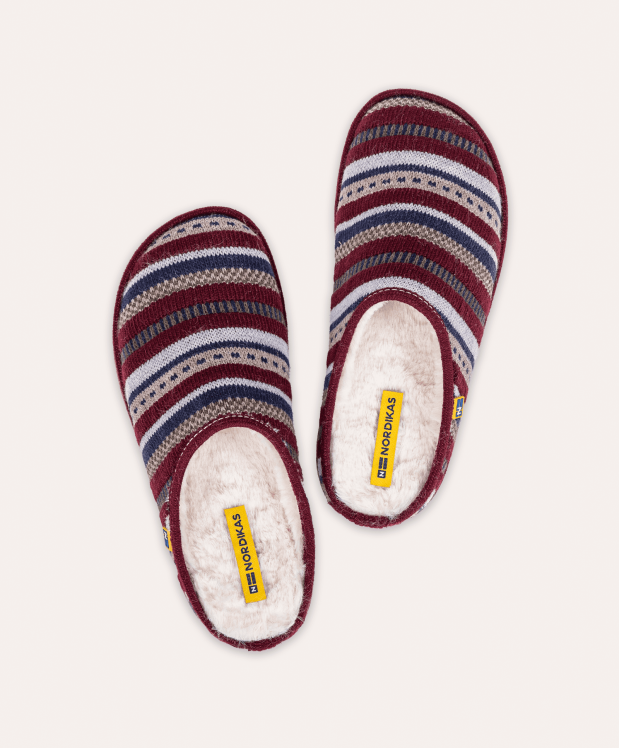 nordikas ZAPATILLAS DE CASA HOMBRE LAPONIA BURDEOS En línea