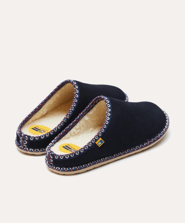 nordikas ZAPATILLAS DE CASA HOMBRE AFELPADO MARINO Rebajas