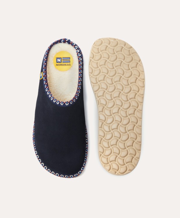 nordikas ZAPATILLAS DE CASA HOMBRE AFELPADO MARINO Rebajas