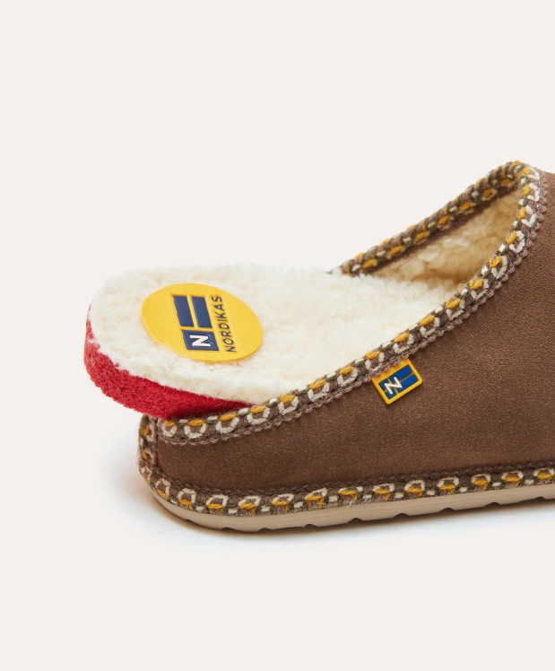 nordikas ZAPATILLAS DE CASA HOMBRE AFELPADO PIEDRA Ofertas