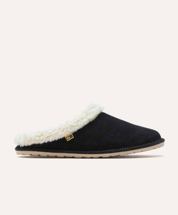 nordikas ZAPATILLAS DE CASA HOMBRE AFELPADO NEGRO En oferta
