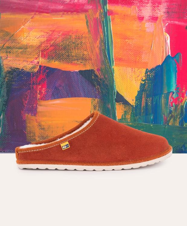 nordikas ZAPATILLAS DE CASA HOMBRE AFELPADO TEJA Ventas relámpago