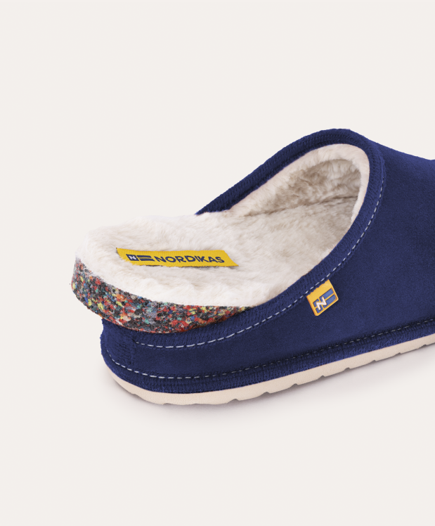 nordikas ZAPATILLAS DE CASA HOMBRE AFELPADO MARINO Descuento