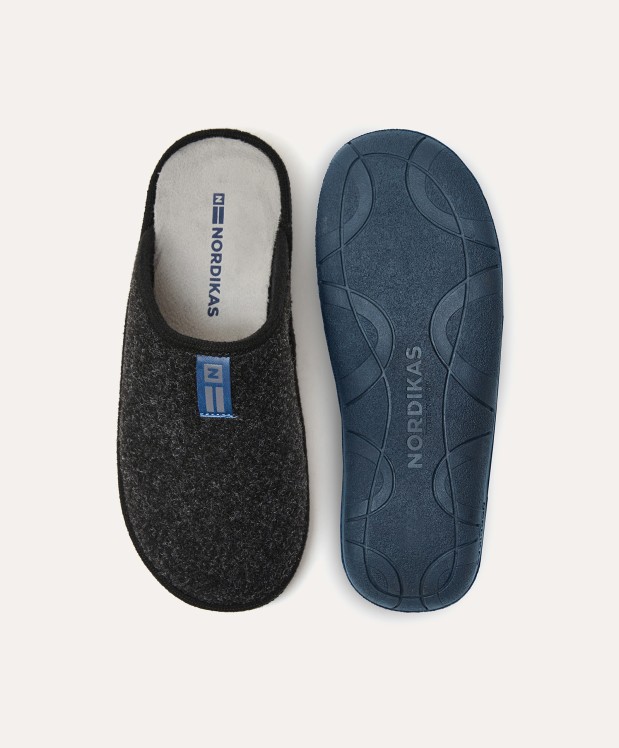 nordikas ZAPATILLAS DE CASA HOMBRE TIROL NEGRO Envío gratis