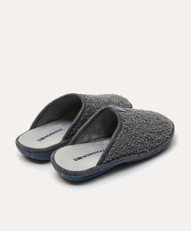 nordikas ZAPATILLAS DE CASA HOMBRE TEDDY GRIS Último día
