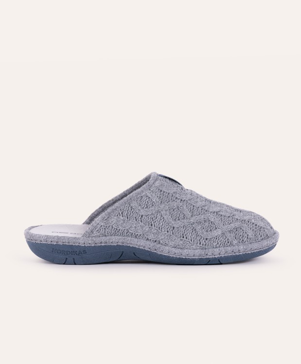 nordikas ZAPATILLAS DE CASA HOMBRE TRENZA GRIS Promoción por tiempo limitado