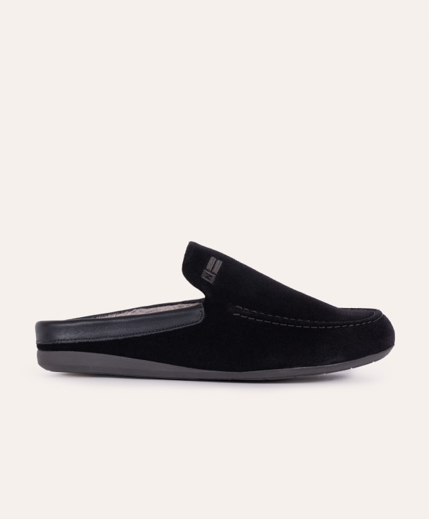 nordikas ZAPATILLAS DE CASA HOMBRE AFELPADO NEGRO DUBLIN NEGRO Grandes descuentos