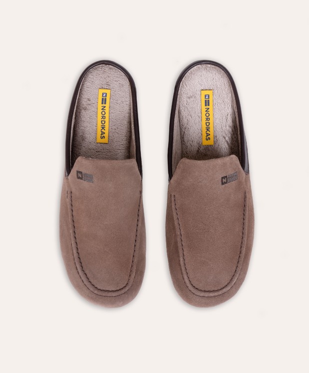 nordikas ZAPATILLAS DE CASA HOMBRE AFELPADO MICKEY DUBLIN MOKA Liquidación