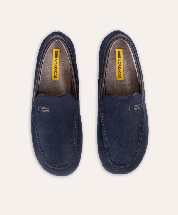 nordikas ZAPATILLAS DE CASA HOMBRE AFELPADO MARINO Tienda de fábrica