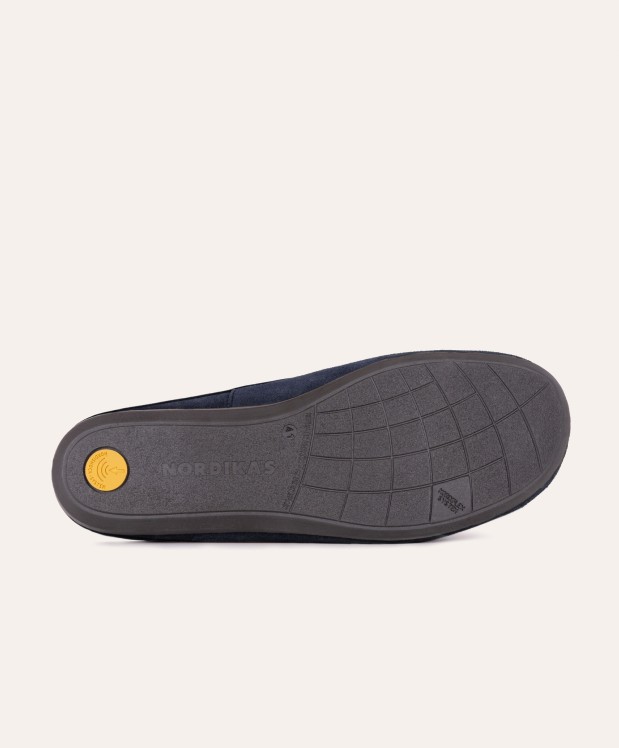 nordikas ZAPATILLAS DE CASA HOMBRE AFELPADO MARINO Tienda de fábrica