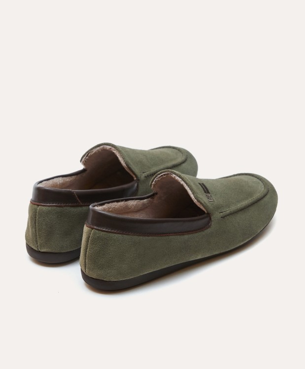 nordikas ZAPATILLAS DE CASA HOMBRE AFELPADO MUSGO Ahorra y exporta