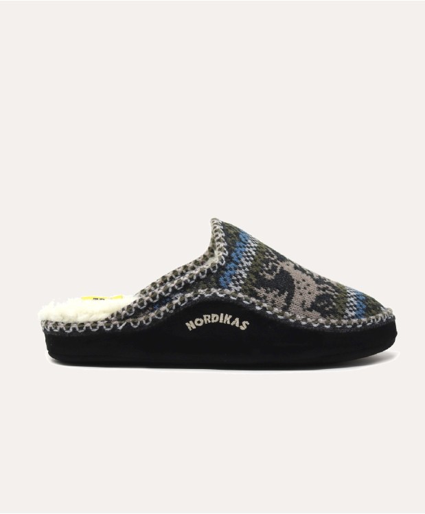 nordikas ZAPATILLAS DE CASA HOMBRE CIERVO NEGRO Precios de Black Friday