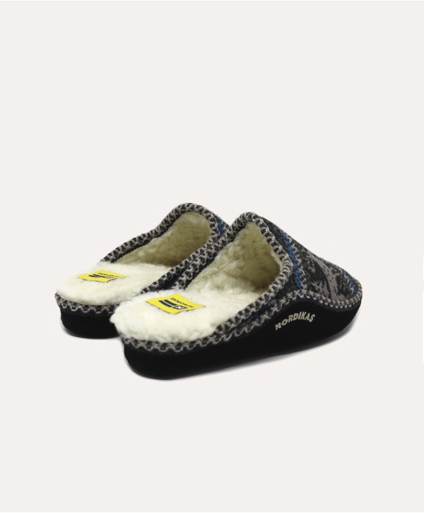 nordikas ZAPATILLAS DE CASA HOMBRE CIERVO NEGRO Precios de Black Friday
