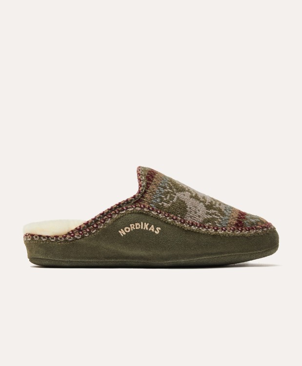 nordikas ZAPATILLAS DE CASA HOMBRE CIERVO MUSGO En oferta