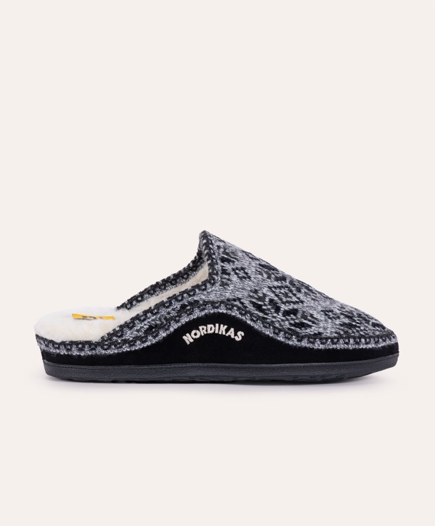 nordikas ZAPATILLAS DE CASA HOMBRE SNOW NEGRO Oferta exclusiva