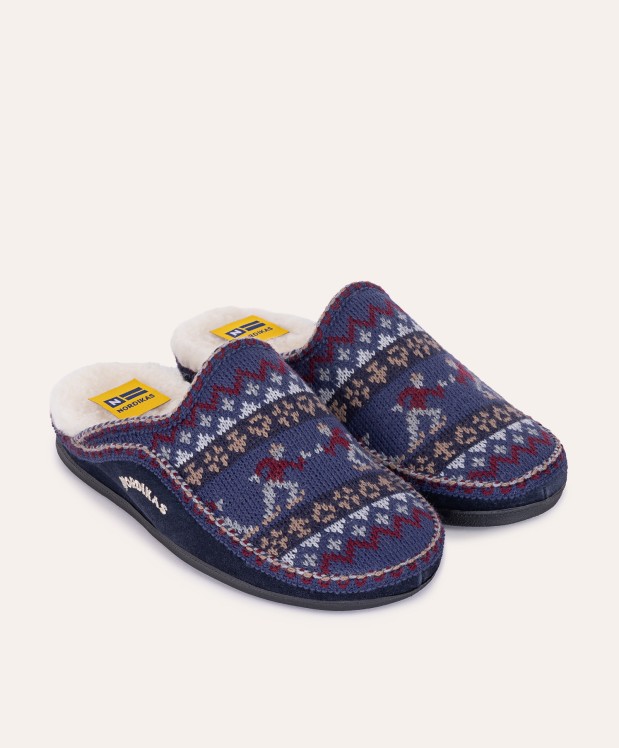 nordikas ZAPATILLAS DE CASA HOMBRE PATINADOR MARINO Descuento por venta flash