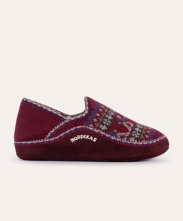 nordikas ZAPATILLAS DE CASA HOMBRE PATINADOR BURDEOS Ofertas de temporada
