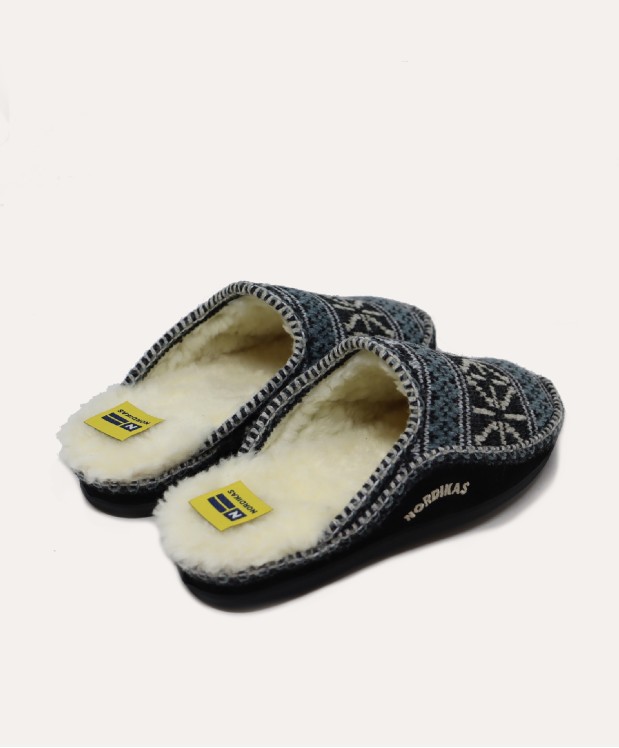 nordikas ZAPATILLAS DE CASA HOMBRE TEIDE NEGRO Rebajas de fin de temporada