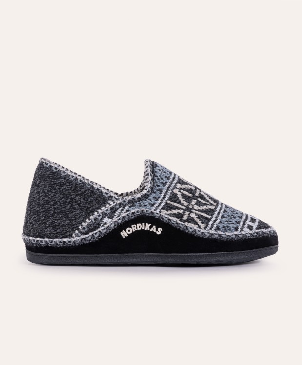 nordikas ZAPATILLAS DE CASA HOMBRE TEIDE NEGRO Precio ultrabajo