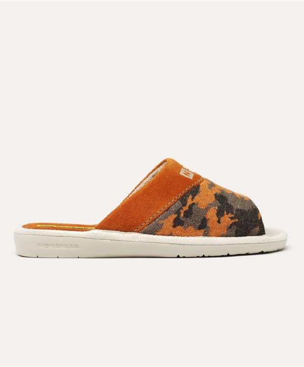 nordikas ZAPATILLAS DE CASA HOMBRE CAMUFLAJE NARANJA Rebajas