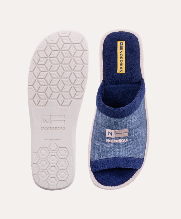 nordikas ZAPATILLAS DE CASA HOMBRE TEJANO AZUL En oferta