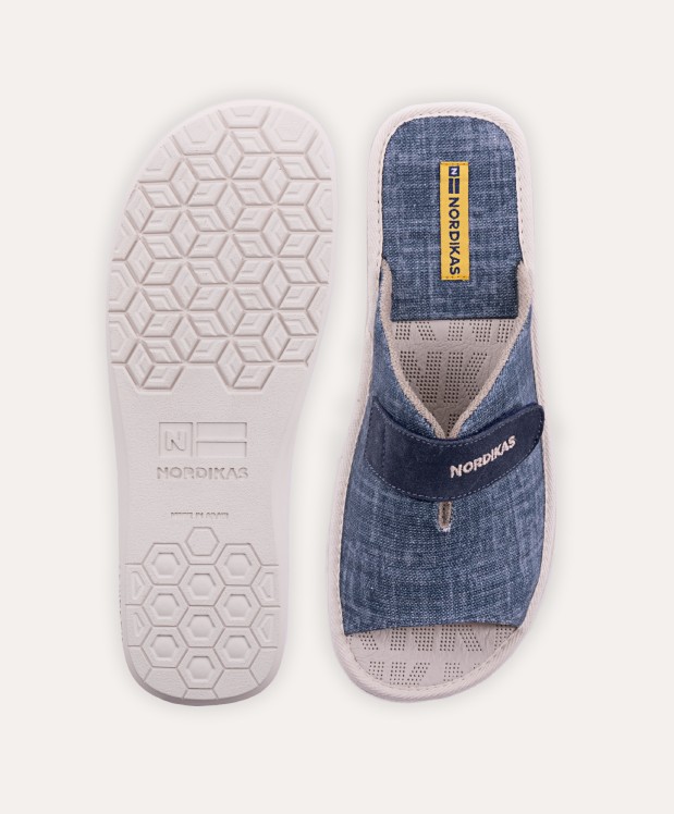 nordikas ZAPATILLAS DE CASA HOMBRE TEJANO AZUL Gran oferta