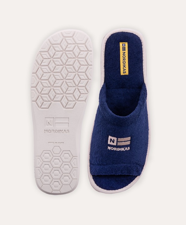 nordikas ZAPATILLAS DE CASA HOMBRE TOALLA MARINO Ventas relámpago