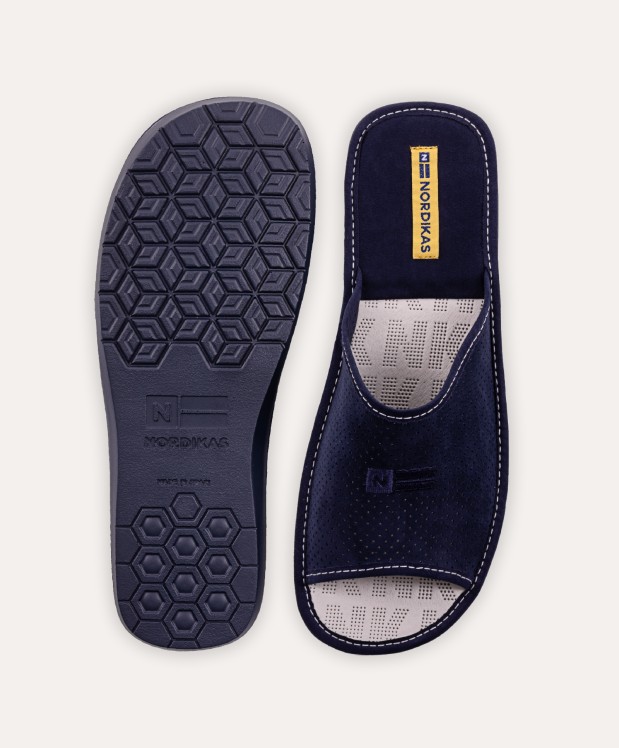 nordikas ZAPATILLAS DE CASA HOMBRE MICRO MARINO Envío gratis