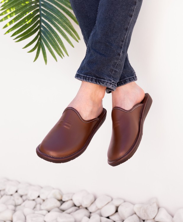 nordikas ZAPATILLAS DE CASA HOMBRE DUBLIN CUERO Oferta especial de fábrica