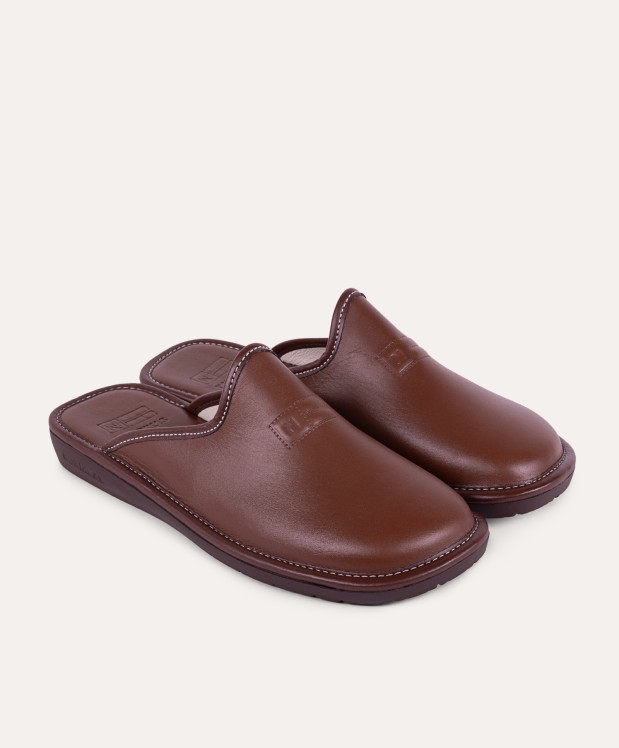 nordikas ZAPATILLAS DE CASA HOMBRE DUBLIN CUERO Oferta especial de fábrica