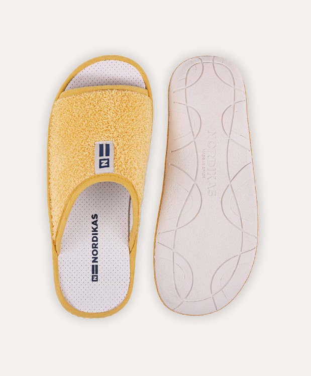 nordikas ZAPATILLAS DE CASA HOMBRE RIZO MOSTAZA Superdescuento