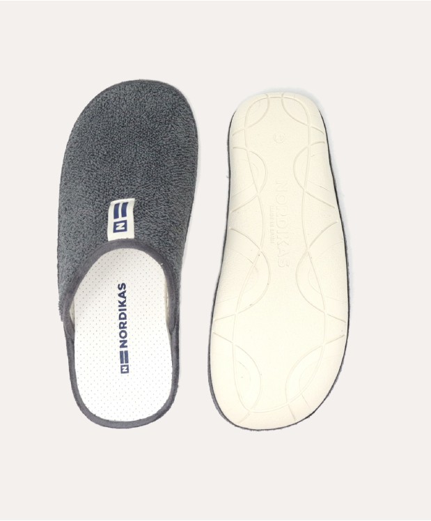nordikas ZAPATILLAS DE CASA HOMBRE RIZO GRIS Limitado a 3 días
