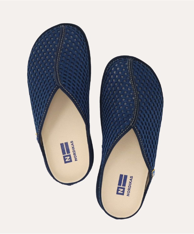 nordikas ZAPATILLAS DE CASA HOMBRE OVALO MARINO Descuentos del mes
