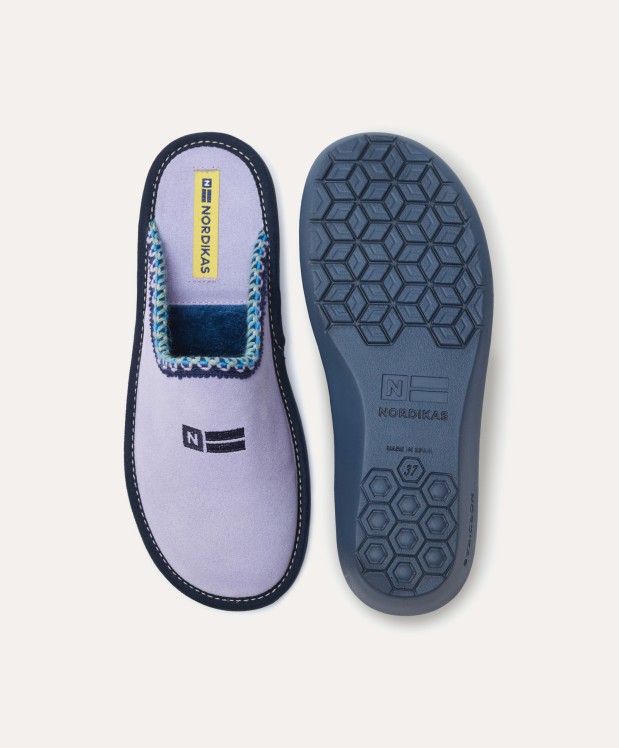 nordikas ZAPATILLAS DE CASA MUJER AFELPADO LILA Ofertas especiales