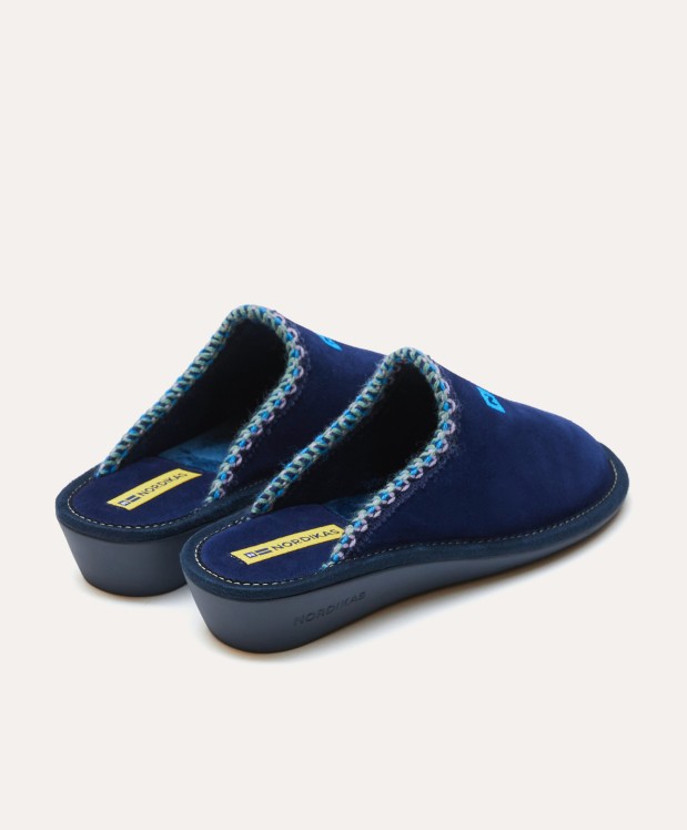 nordikas ZAPATILLAS DE CASA MUJER AFELPADO INDICO Grandes ahorros
