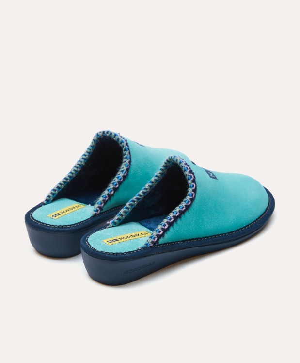 nordikas ZAPATILLAS DE CASA MUJER AFELPADO MENTA Rebajas de fin de temporada
