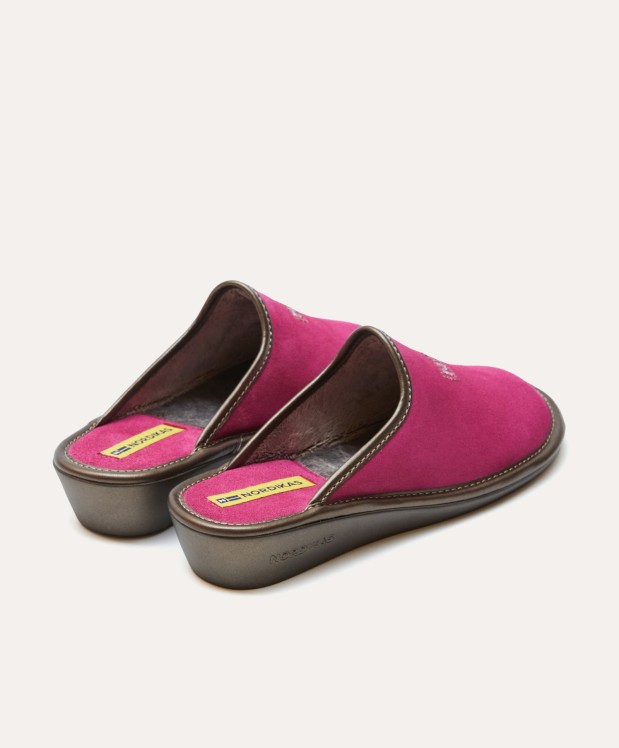 nordikas ZAPATILLAS DE CASA MUJER AFELPADO FRESA Precio ultrabajo