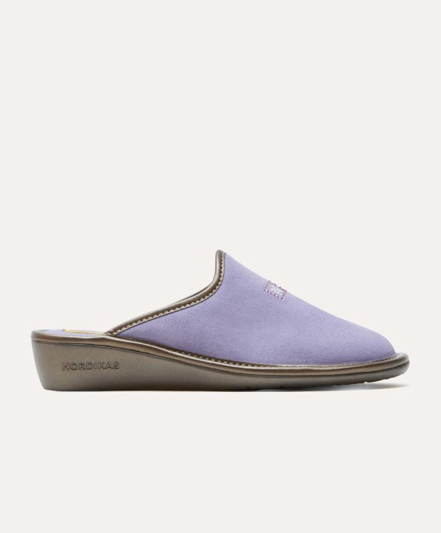 nordikas ZAPATILLAS DE CASA MUJER AFELPADO LILA Devoluciones gratuitas