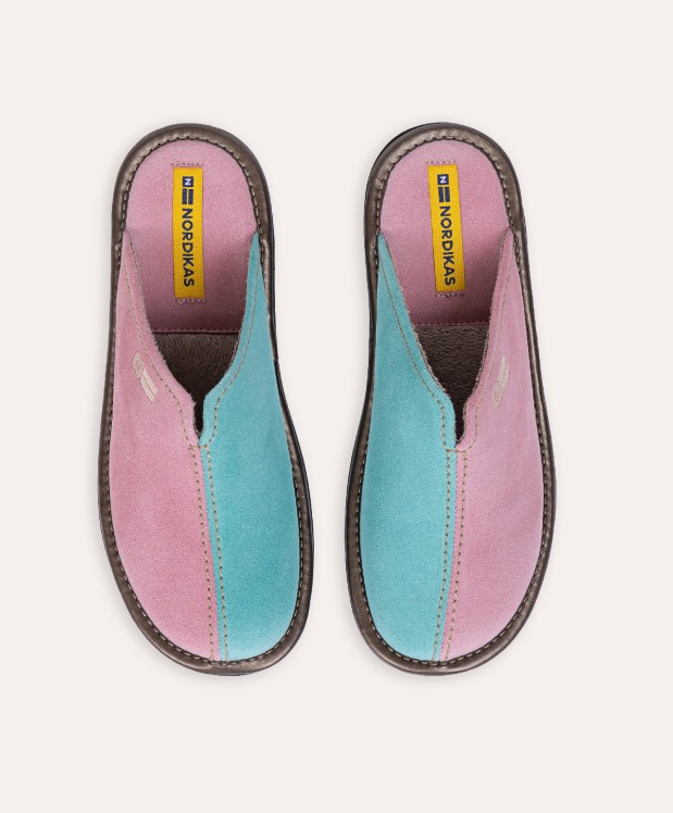 nordikas ZAPATILLAS DE CASA MUJER AFELPADO ROSA MENTA En oferta