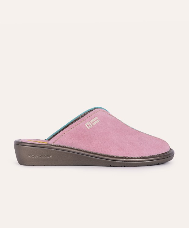 nordikas ZAPATILLAS DE CASA MUJER AFELPADO ROSA MENTA En oferta