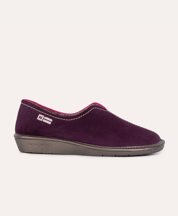 nordikas ZAPATILLAS DE CASA MUJER AFELPADO MORADO FRESA Gran oferta