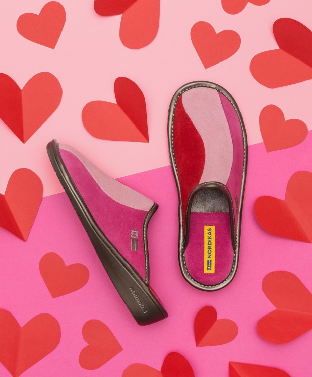 nordikas ZAPATILLAS DE CASA MUJER AFELPADO FRESA ROSA CEREZA Rebajas baratas