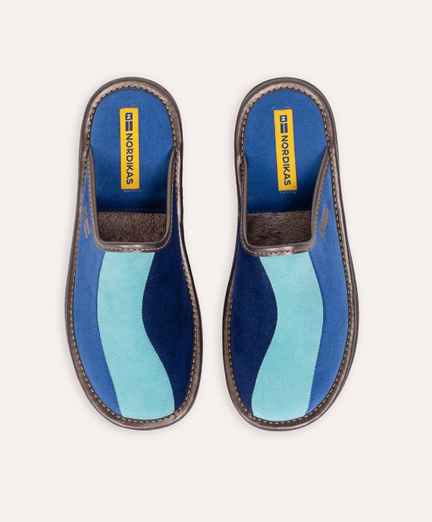 nordikas ZAPATILLAS DE CASA MUJER AFELPADO ZAFIRO MENTA INDICO Rebajas de fábrica