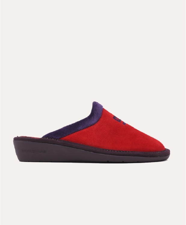 nordikas ZAPATILLAS DE CASA MUJER AFELPADO CEREZA Liquidación