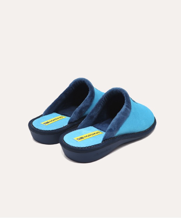 nordikas ZAPATILLAS DE CASA MUJER AFELPADO CELESTE Rebajas online