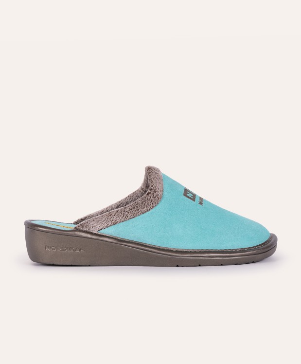 nordikas ZAPATILLAS DE CASA MUJER AFELPADO MENTA ÚLTIMAS EDICIONES