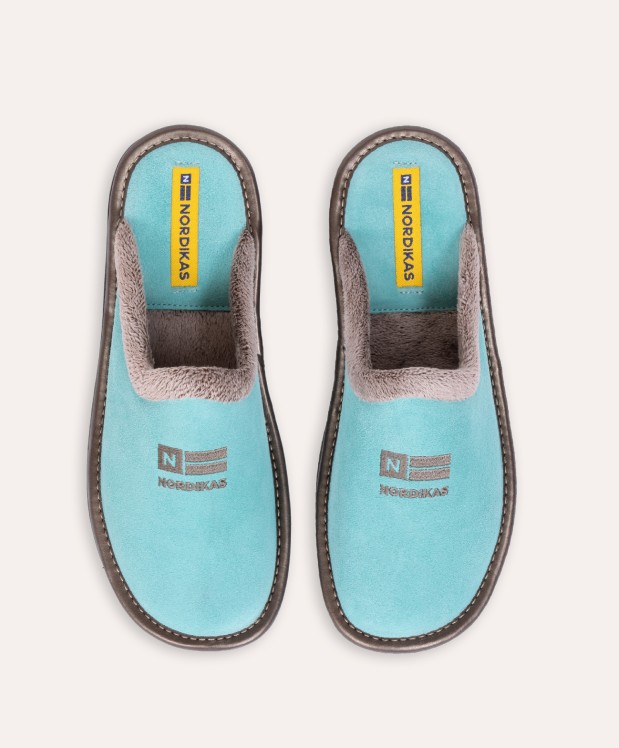nordikas ZAPATILLAS DE CASA MUJER AFELPADO MENTA ÚLTIMAS EDICIONES