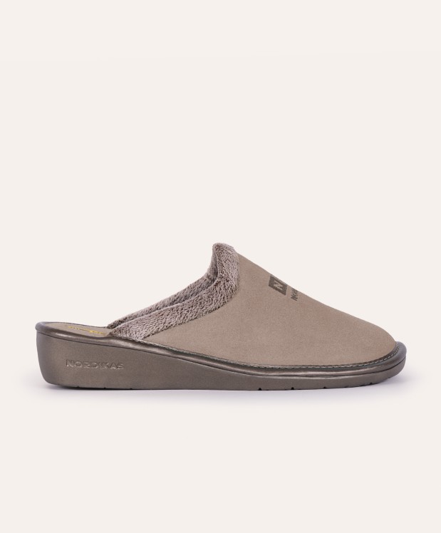 nordikas ZAPATILLAS DE CASA MUJER AFELPADO PIEDRA Último día