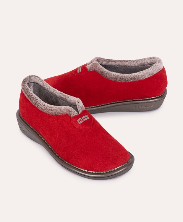 nordikas ZAPATILLAS DE CASA MUJER AFELPADO CEREZA Envío internacional gratuito